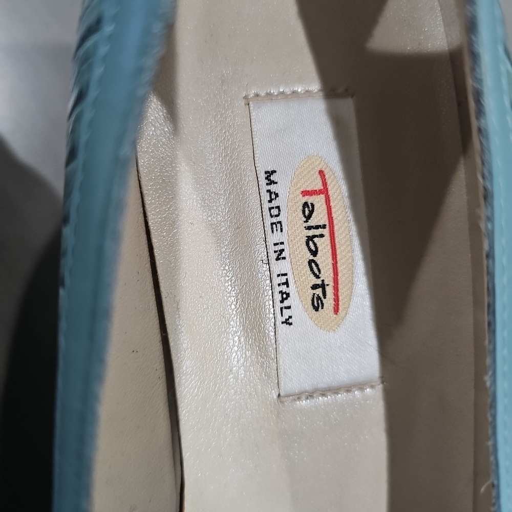 Vtg.Talbots Shoes,Turqueza Leather Finola Vero Cuio Italian Made Pumps Heels . - Picture 6 of 8